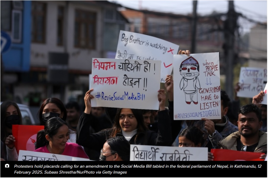 AFJC and Coalition Urge Nepalese Government to Reconsider Media Council and Social Media Bill Threatening Press Freedom
